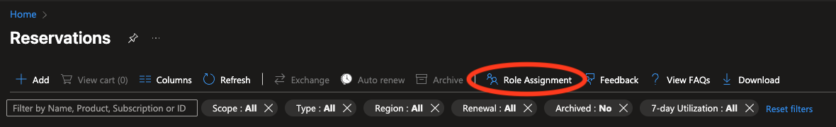 Click Role assignments