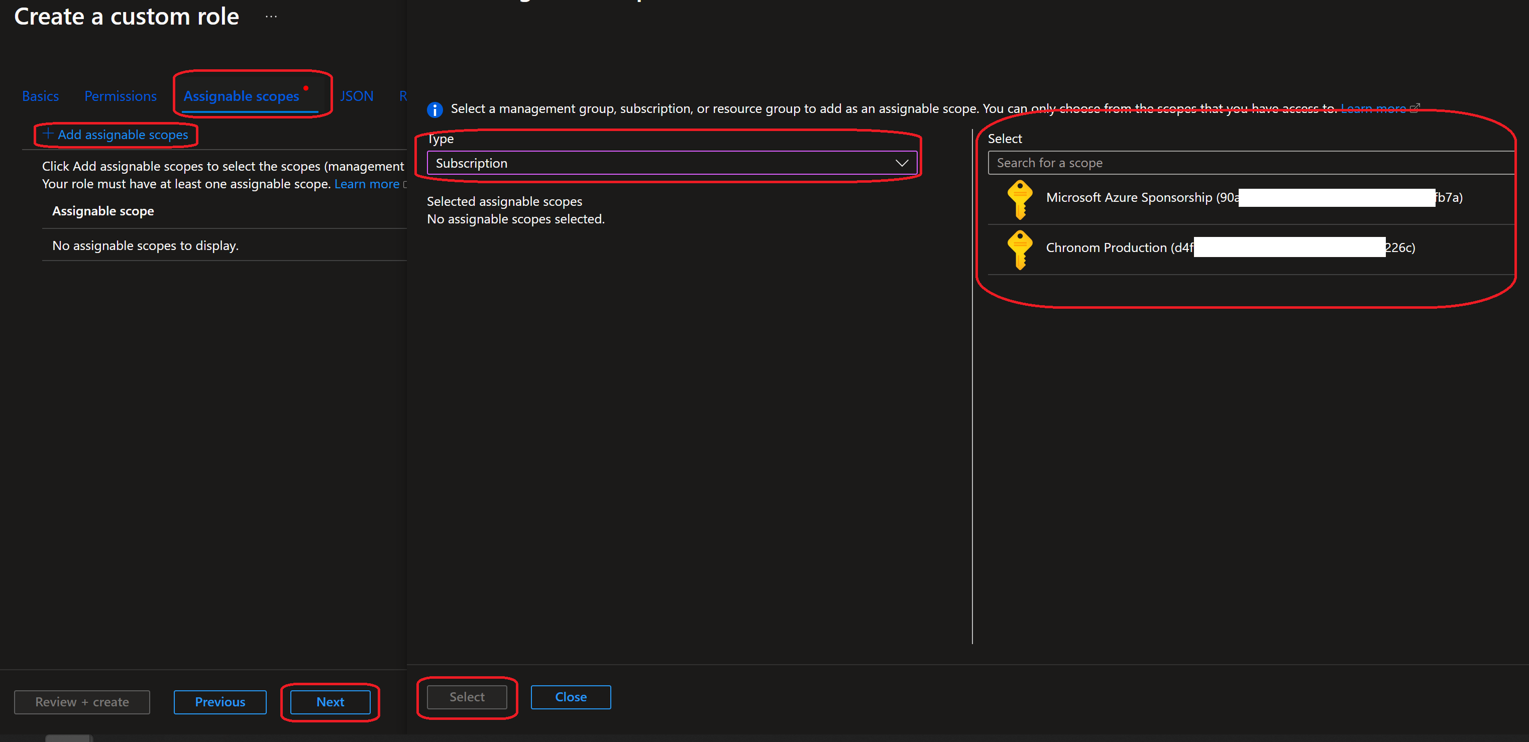 Add Assignable Scopes