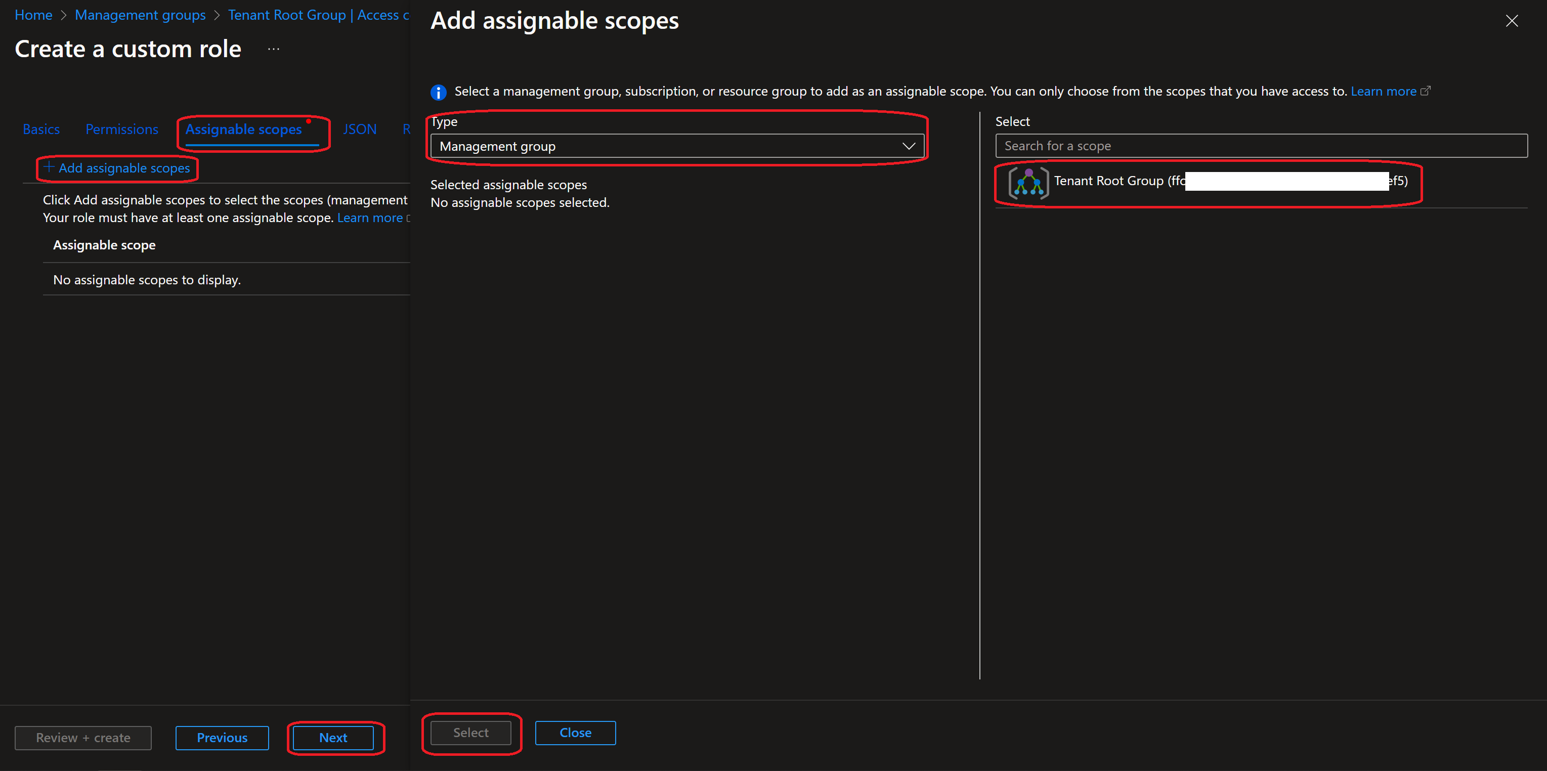Add Assignable Scopes