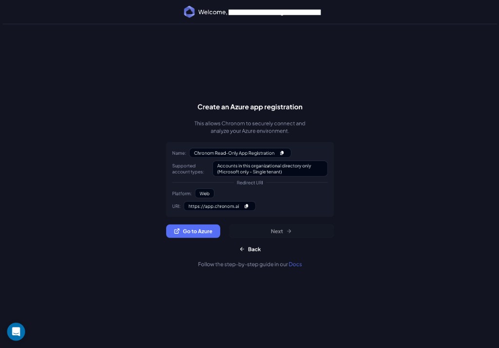 Create Azure App Registration