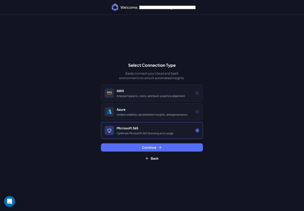 Select Microsoft 365